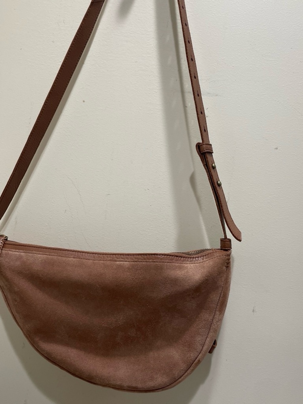Crescent Crossbody — Brown Suede Shoulder Tess Large Sling Bag The Sak - Picture 4 of 8